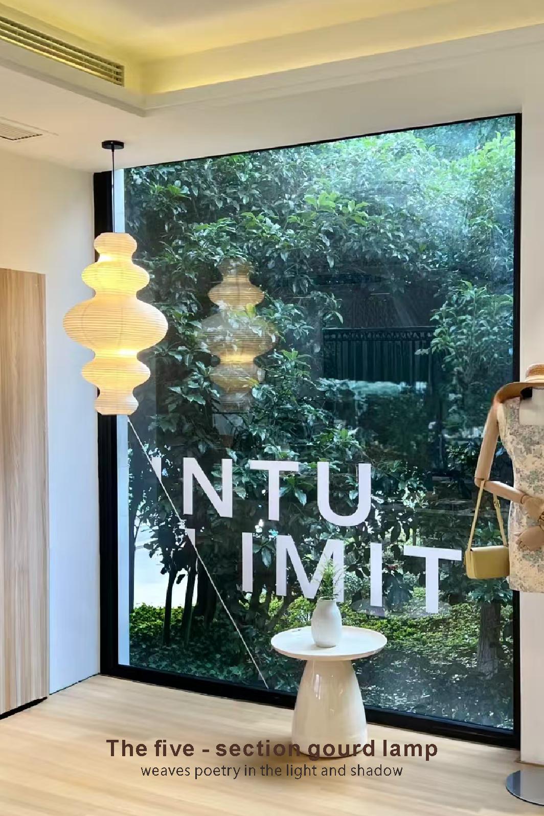 Five-Layer Cloud Washi Paper Pendant Light, Japanese Hanging Lamp