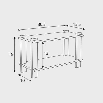 Modular Birch Plywood Record Player Stand, Mid-Century Vinyl Storage, Tool-Free Assembly