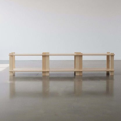 Modular Birch Plywood Record Player Stand, Mid-Century Vinyl Storage, Tool-Free Assembly