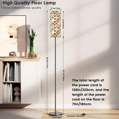 Scandinavian Danish Mid Century Modern Slim Floor Lamp