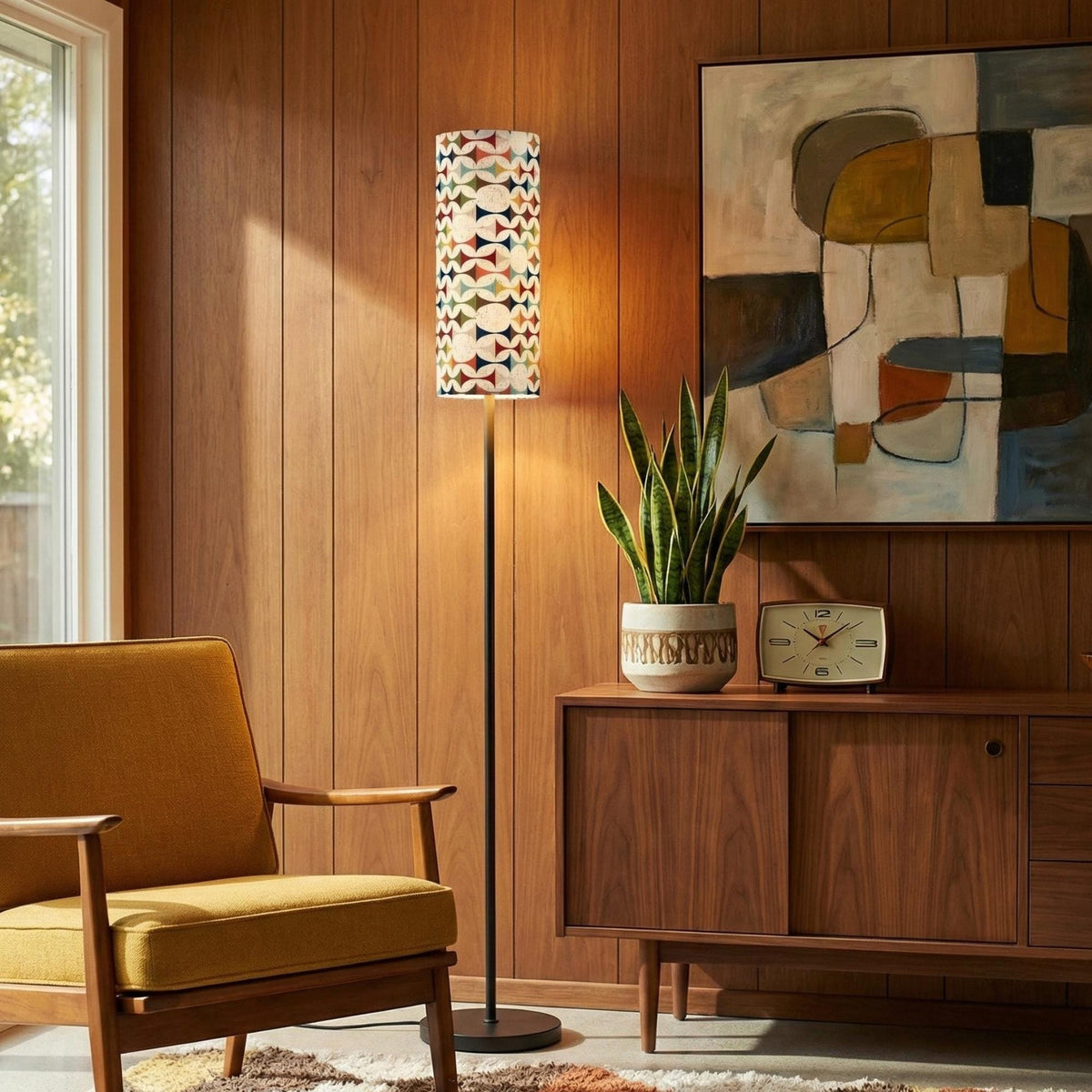 Scandinavian Danish Mid Century Modern Slim Floor Lamp