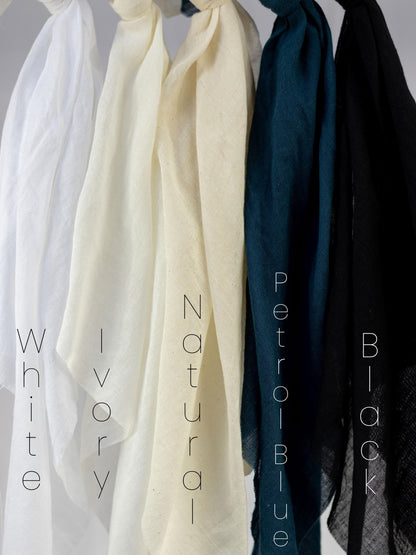 Full Length Sheer Cotton Muslin Curtain Panel with Rod Pocket