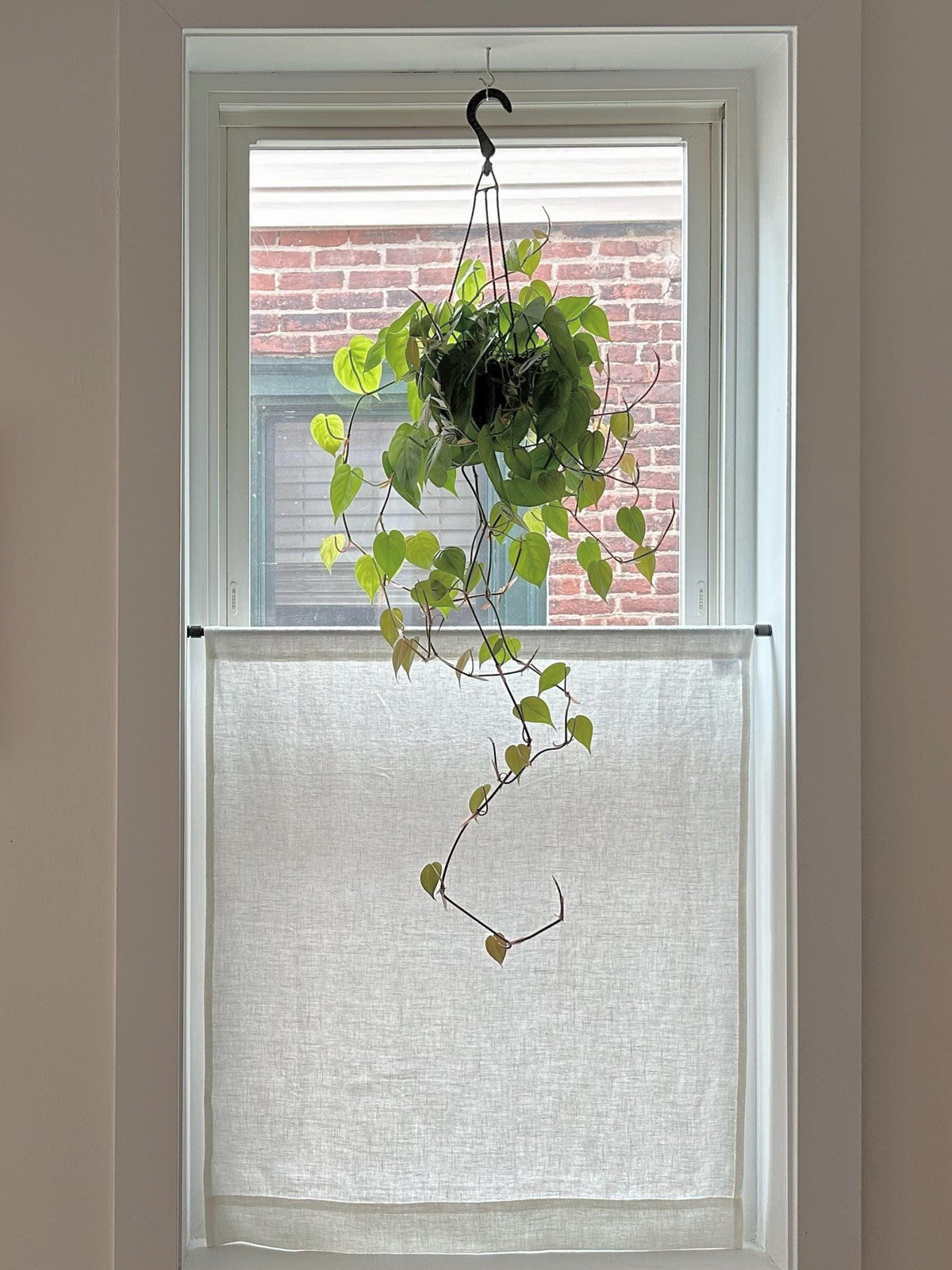 Modern Minimalist Linen Cafe Curtains - Custom Fit - Made to Measure in 100% Linen
