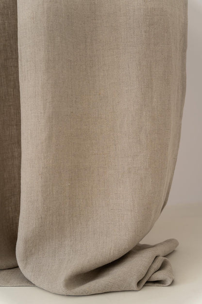 Rustic Linen Curtain, Heavy Linen Curtain Panel, Natural Burlap Curtain Panel, Living Room Linen Curtain, Window Natural Linen Curtain