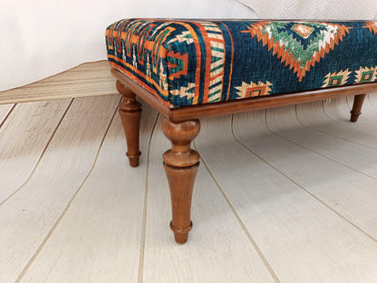 Bedroom Bench, Upholstered Bench, Coffee Table Ottoman, Low Table, Bohemian Bench, Dining Bench, Wooden Side Table, Soft Top