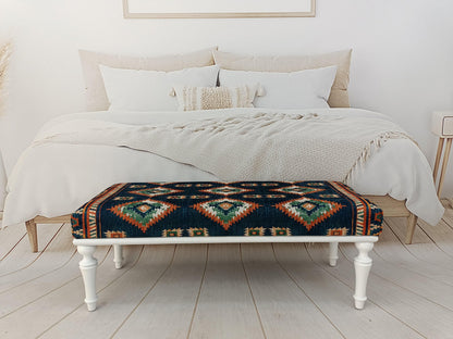 Bedroom Bench, Upholstered Bench, Coffee Table Ottoman, Low Table, Bohemian Bench, Dining Bench, Wooden Side Table, Soft Top