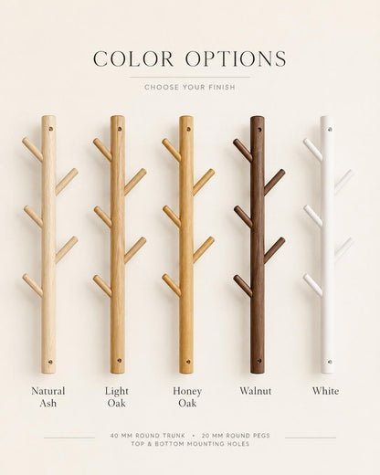 Minimalist Wooden Coat Rack Wall Mounted, Entryway Hook Rack, Solid Wood Mudroom Organizer, Modern Hallway Storage