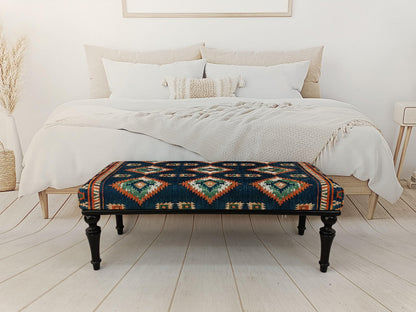 Bedroom Bench, Upholstered Bench, Coffee Table Ottoman, Low Table, Bohemian Bench, Dining Bench, Wooden Side Table, Soft Top