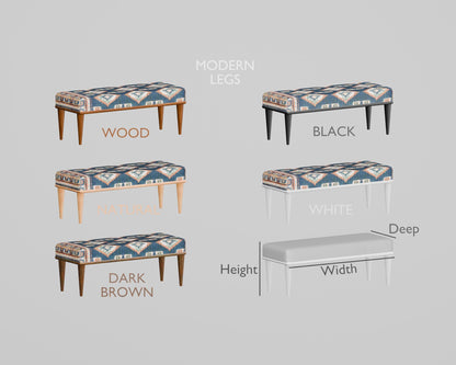 Bedroom Bench, Upholstered Bench, Coffee Table Ottoman, Low Table, Bohemian Bench, Dining Bench, Wooden Side Table, Soft Top