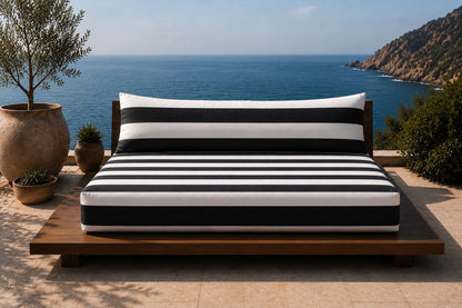 Sunbrella Outdoor Extended Back Cushion | Daybed Bed Swing Pillow | Long Lumbar Cushion | Custom Sizes and Multipe Shades