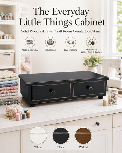 Counter Cabinet | Craft Room Cabinet | Sewing Room Organizer | Wood Anniversary Gift Tea Home | Charging Station Cord Organizer | Storage