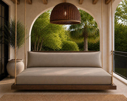 Sunbrella Outdoor Extended Back Cushion | Daybed Bed Swing Pillow | Long Lumbar Cushion | Custom Sizes and Multipe Shades