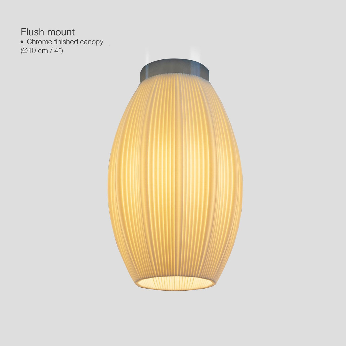 Ribbed Pendant Lamp, Japandi Globe & Tube Hanging Light