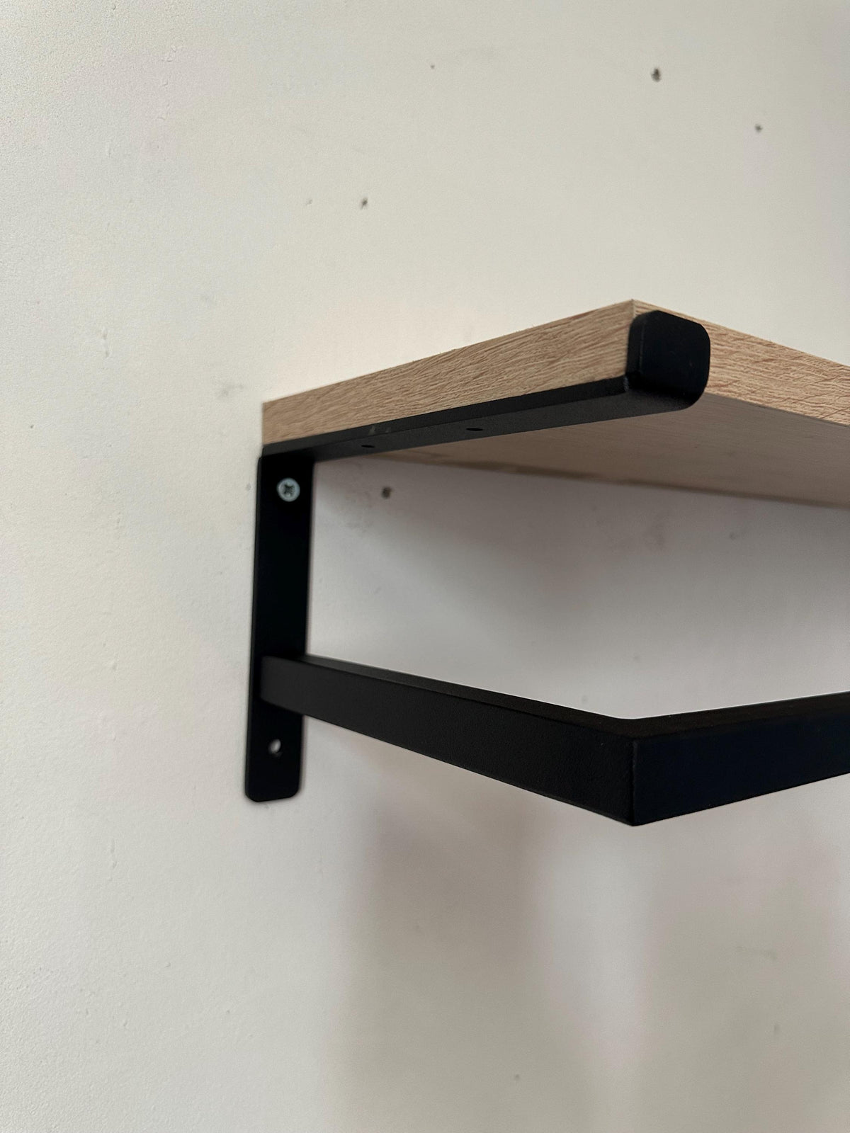 Wall Mounted Clothing Rack with Shelf, Clothes Hanging Rail, Modern Floating Closet Organizer, Entryway Shelf, Metal Garment Rack