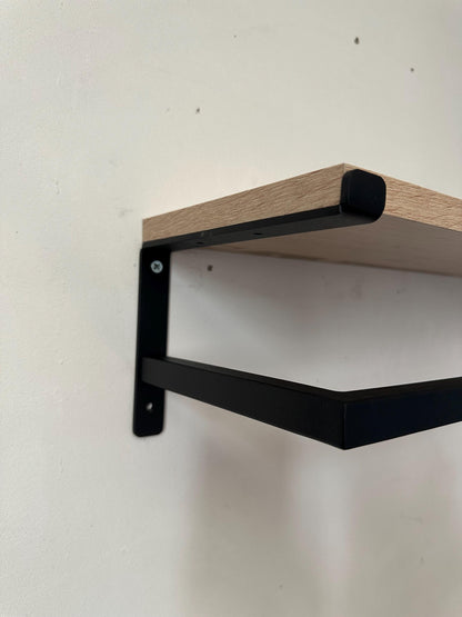 Wall Mounted Clothing Rack with Shelf, Clothes Hanging Rail, Modern Floating Closet Organizer, Entryway Shelf, Metal Garment Rack