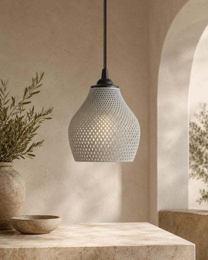 Modern Lattice Pendant Light with E26 Socket & Ceiling Canopy