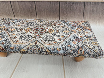 Foot rest pouf, Upholstered bed step, Multipurpose stool, Under desk stool, Foot bench, Ottoman bench, Low stool, Couch table, Boho tray