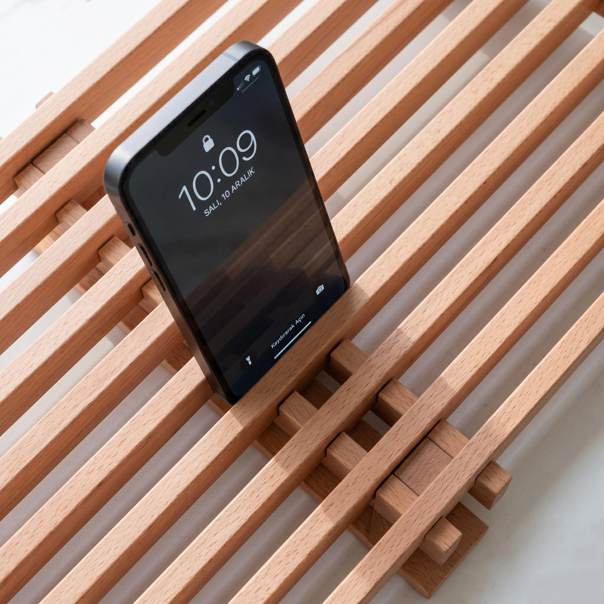 Dark Walnut Solid Wooden Monitor Stand | Wood Monitor Riser | Desk Organizer | Desk Setup