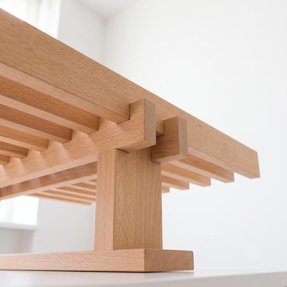 Dark Walnut Solid Wooden Monitor Stand | Wood Monitor Riser | Desk Organizer | Desk Setup