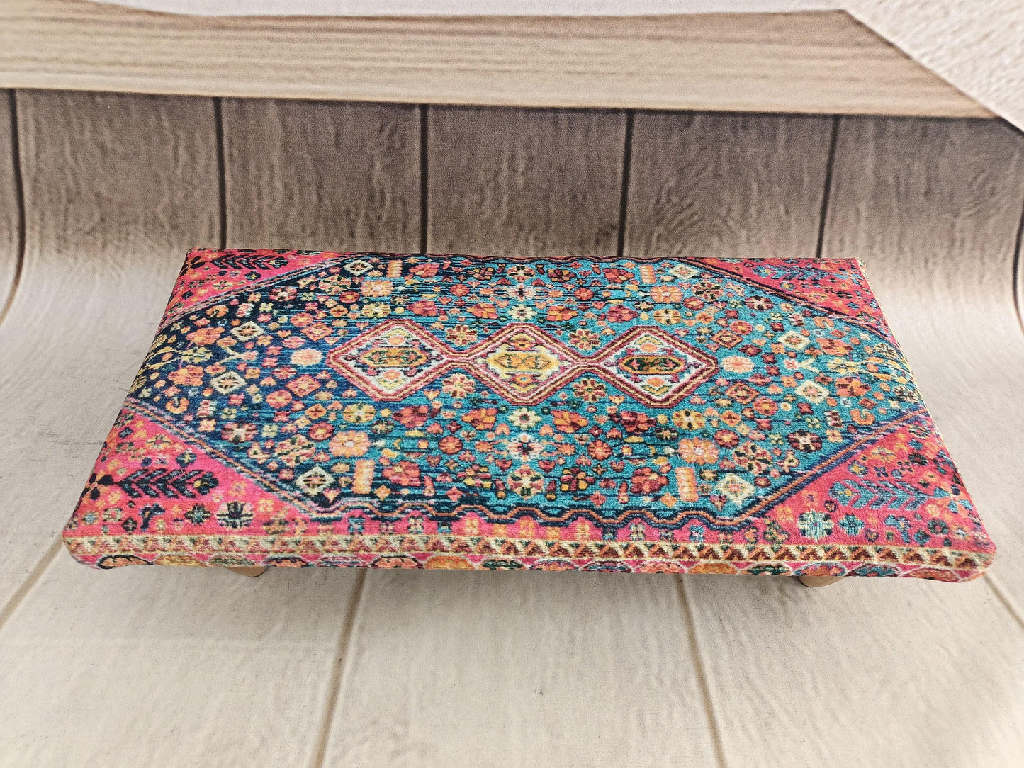 Ottoman for bed, Stepping stool, handmade stool, Reading stand, Upholstered bench, Foot rest stool, Footstool, Low chair, Floor pouf