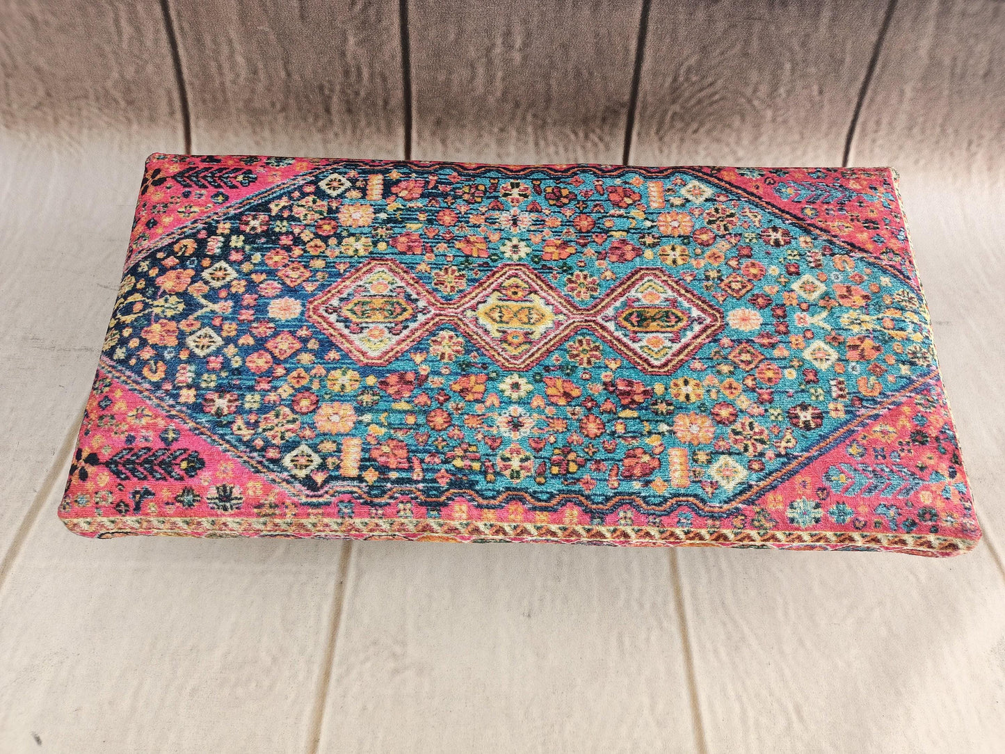 Ottoman for bed, Stepping stool, handmade stool, Reading stand, Upholstered bench, Foot rest stool, Footstool, Low chair, Floor pouf