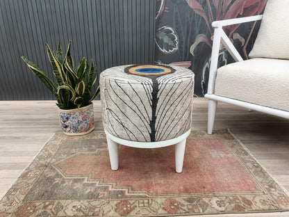 Ottoman chair, Accent chair, Bohemian chair, Footstool pouf, Entry chair, Peacock chair, Lobby stool, Retro chair, Upholstered bench