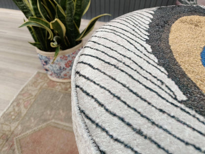 Ottoman chair, Accent chair, Bohemian chair, Footstool pouf, Entry chair, Peacock chair, Lobby stool, Retro chair, Upholstered bench