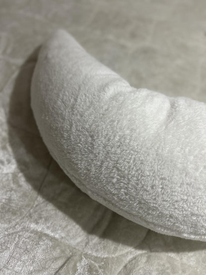 Giant Crescent Moon Pillow, Handcrafted Turkish Body, Plush Hugging Bed Pillow