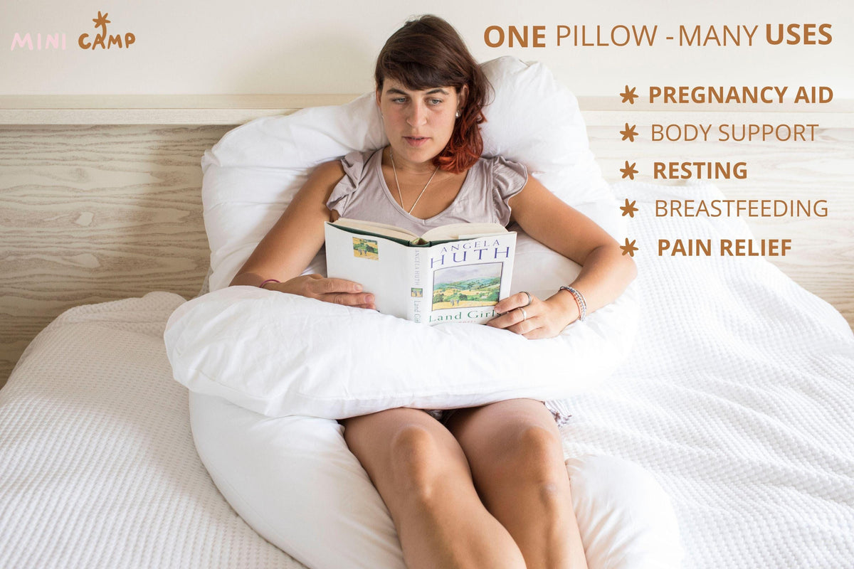 Pregnancy Pillow, Organic Body Pillow, Nursing Pillow, Maternity Pillow, Breastfeeding Pillow, Side Sleeper Pillow, Cuddle Cushion,Wife Gift