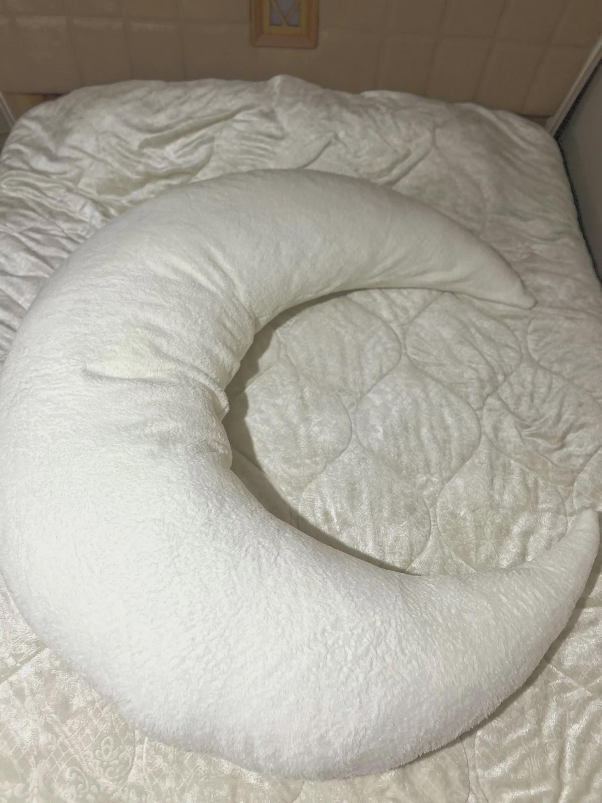 Giant Crescent Moon Pillow, Handcrafted Turkish Body, Plush Hugging Bed Pillow