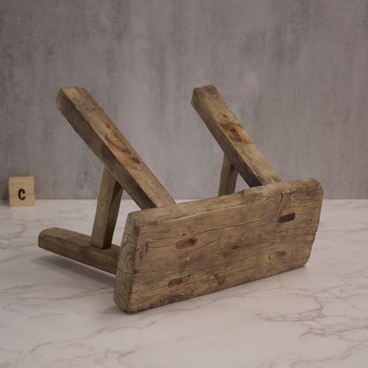Vintage Mini Elmwood Stool