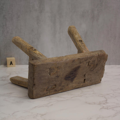 Vintage Mini Elmwood Stool