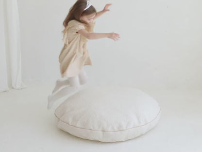 Pouf floor cushion round reading nook gifts for kids, perfect floor pillow for nursery playroom, available in different colors by minicamp