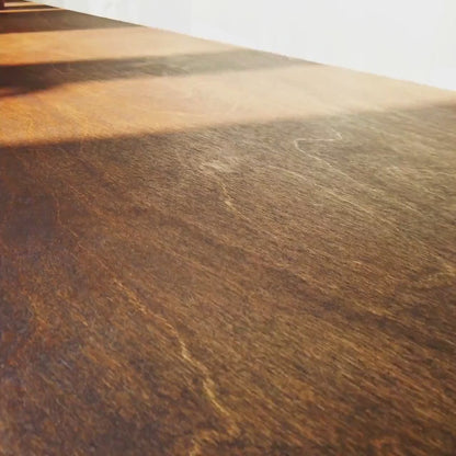 Handmade Walnut & Beech Wood Desk: Mid-Century Modern Home Office