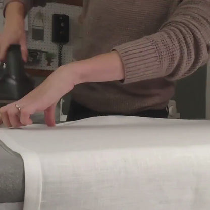 Modern Minimalist Linen Cafe Curtains - Custom Fit - Made to Measure in 100% Linen