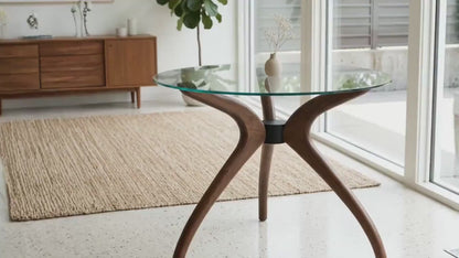 Square Dining Table, Rustic Grey Farmhouse Style, Seats 4 People