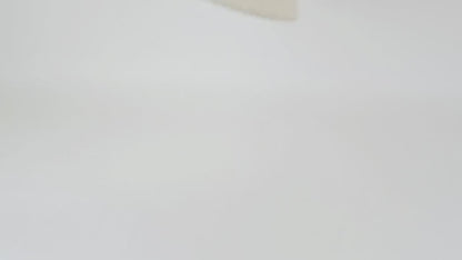 Small Cream Ceramic Table Lamp with Fabric Shade & Dimmable Light